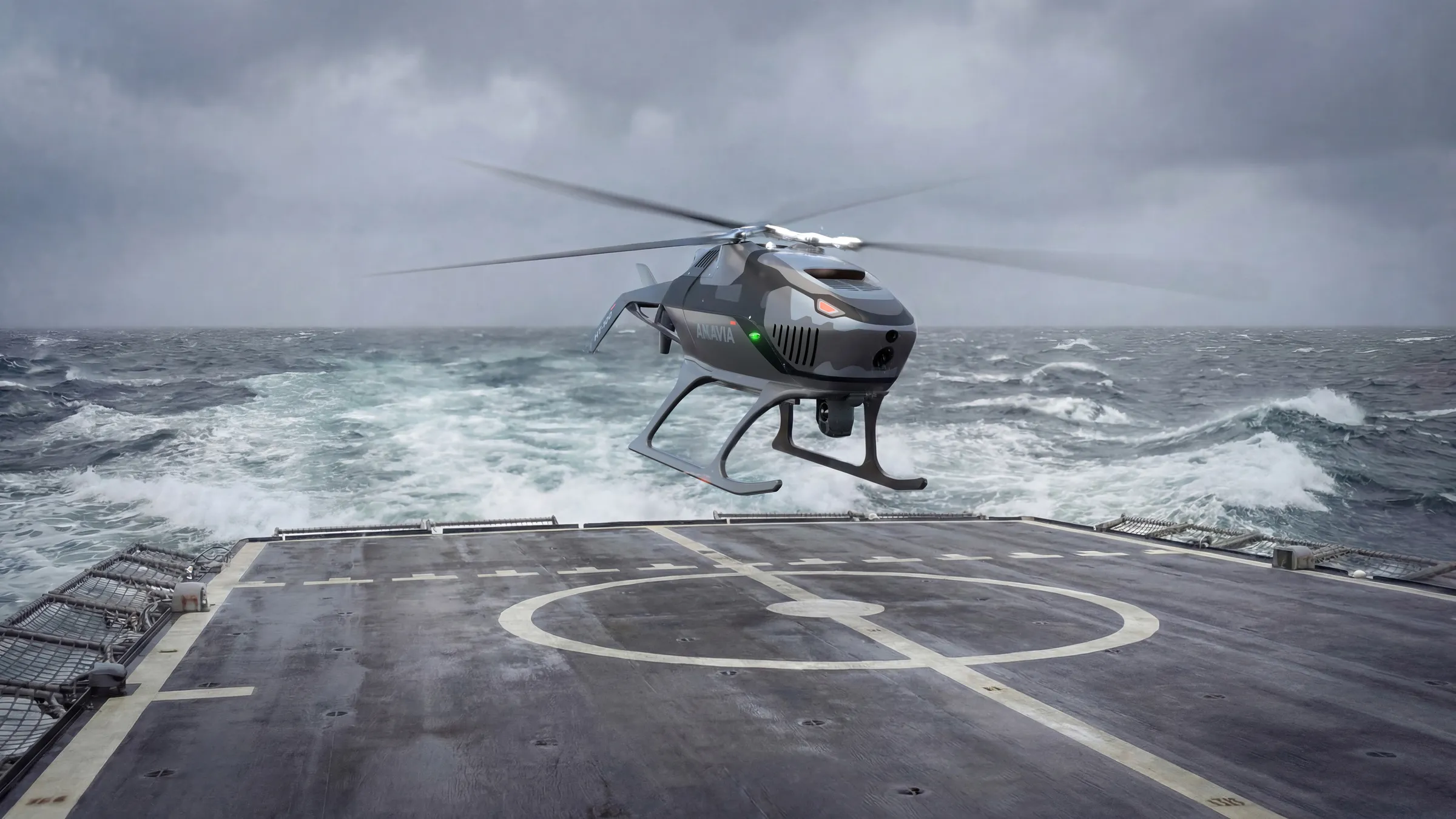 ANAVIA HT-100 Naval tracking vessel at sea